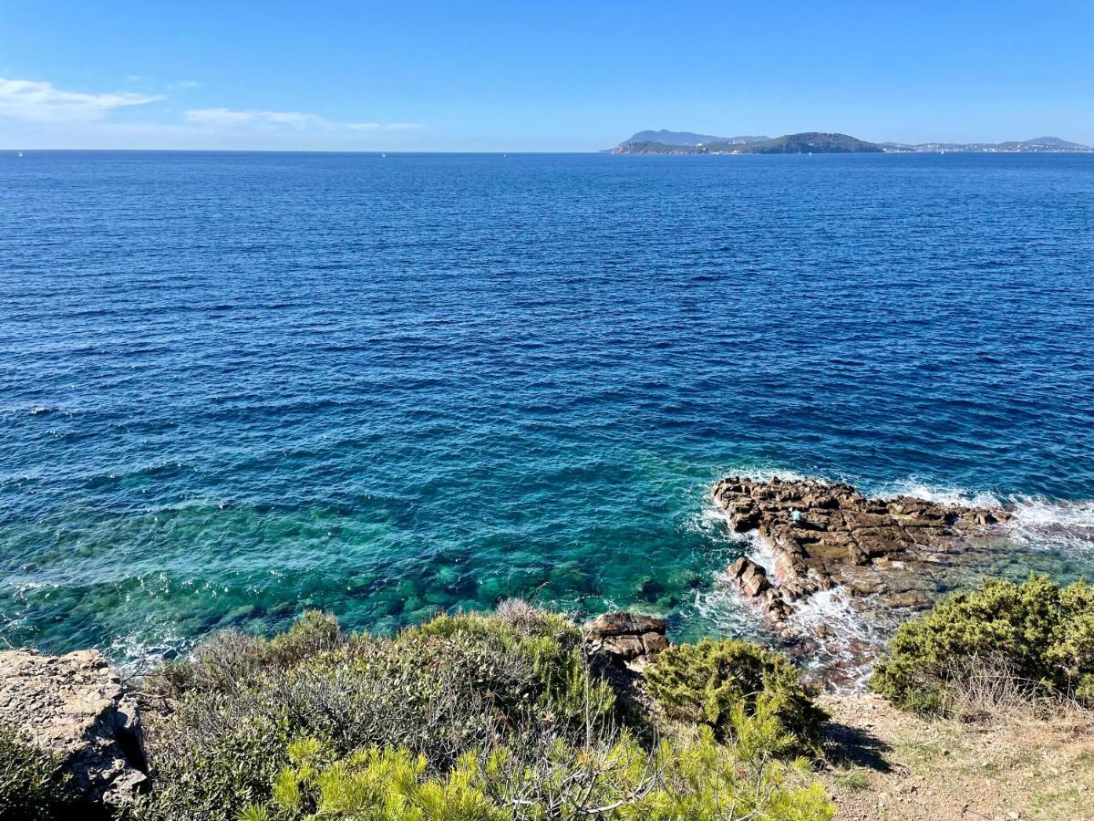 Appartement Cosy Vue Mer A 50 M De La Plage - Refait A Neuf Et Climatise Le Pradet Dış mekan fotoğraf