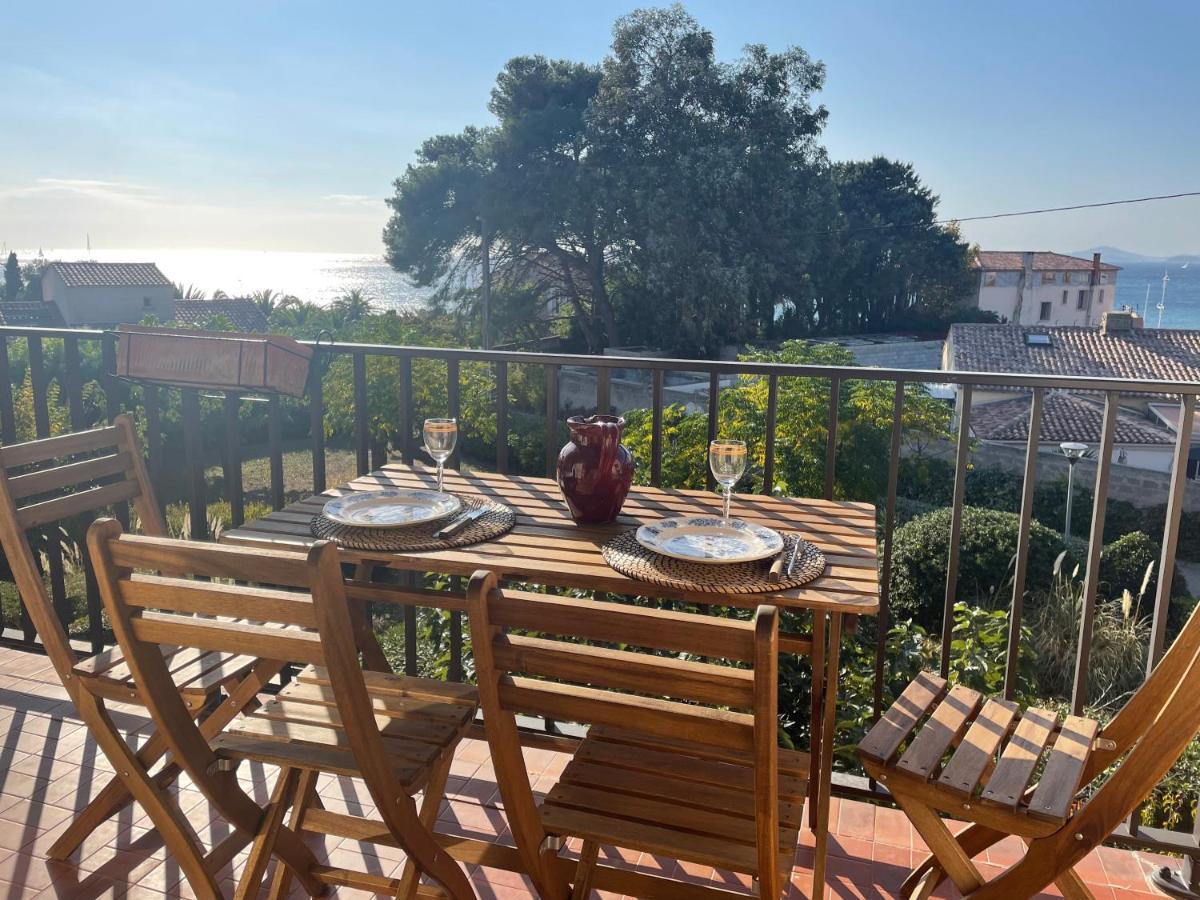 Appartement Cosy Vue Mer A 50 M De La Plage - Refait A Neuf Et Climatise Le Pradet Dış mekan fotoğraf
